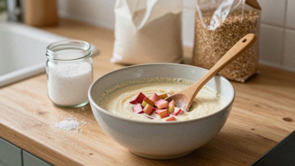 Jak przygotować ciasto z rabarbarem bez cukru?