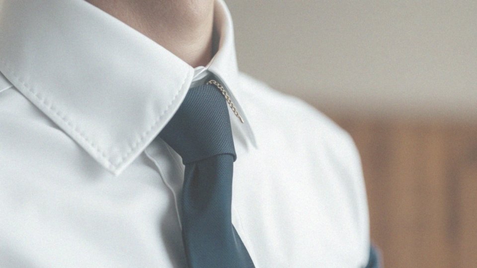 Jak prawidłowo założyć spinkę do krawata z łańcuszkiem?