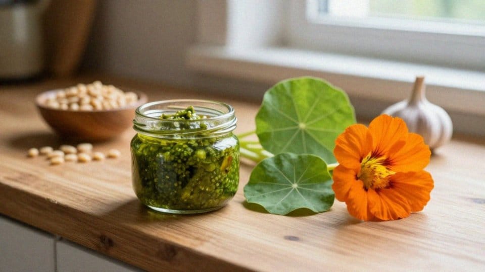 Jak przygotować pesto z liści nasturcji?