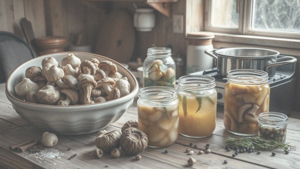 Jakie są kroki do wykonania grzybów marynowanych?